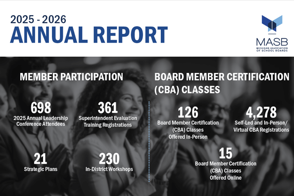 Preview image of the annual report infographic layout