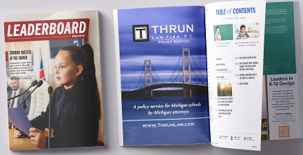 Example of LeaderBoard magazine advertising placements