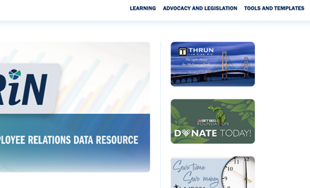 Example of DashBoard e-Newsletter advertising placements